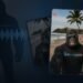 AI influencer character reference and cloned voice waveform on the left, three phone videos of the character on the right